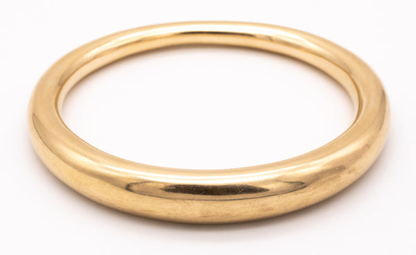 ANNE AMMITZBOLL FOR GEORG JENSEN 14 KT BRUSHED GOLD BANGLE