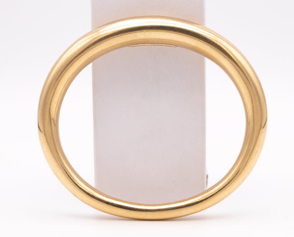 ANNE AMMITZBOLL FOR GEORG JENSEN 14 KT BRUSHED GOLD BANGLE