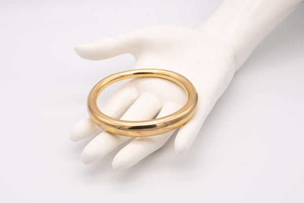 ANNE AMMITZBOLL FOR GEORG JENSEN 14 KT BRUSHED GOLD BANGLE