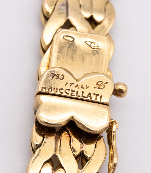 MARIO BUCCELLATI MILAN 18 KT YELLOW GOLD DAMASK BRAIDED NECKLACE