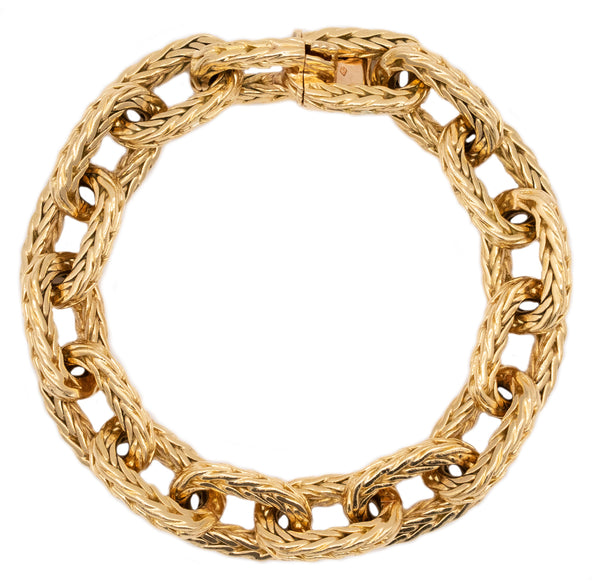 HERMES PARIS 1960 BRAIDED BRACELET IN 18 KT BY GEORGE L'ENFANT