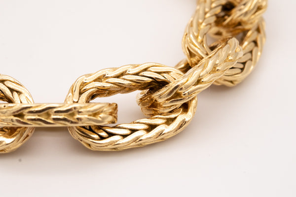 HERMES PARIS 1960 BRAIDED BRACELET IN 18 KT BY GEORGE L'ENFANT