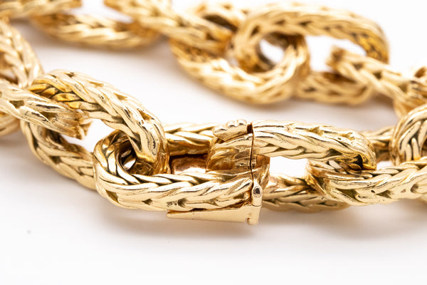 HERMES PARIS 1960 BRAIDED BRACELET IN 18 KT BY GEORGE L'ENFANT