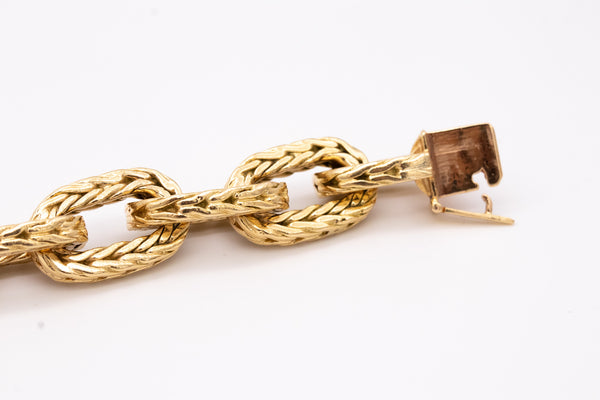 HERMES PARIS 1960 BRAIDED BRACELET IN 18 KT BY GEORGE L'ENFANT