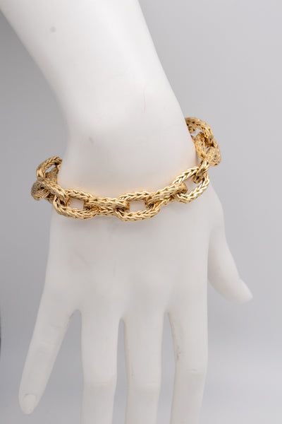 HERMES PARIS 1960 BRAIDED BRACELET IN 18 KT BY GEORGE L'ENFANT