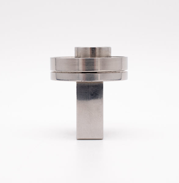 HENRI GARGAT, PARIS 1970 VERY RARE KINETIC OPTICAL MOVEABLE RING