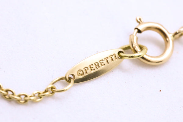 TIFFANY & CO. 18 KT ELSA PERETTI WATER JUG LAPIS LAZULI NECKLACE