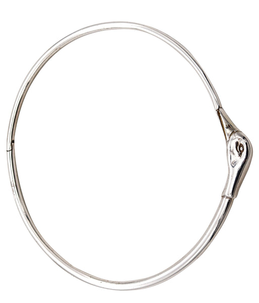 Gucci Milan Hunting Duck Necklace Choker In Solid .925 Sterling Silver