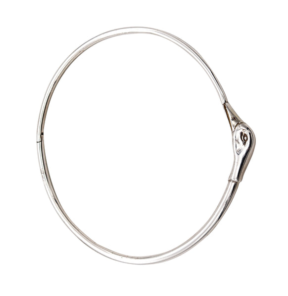 Gucci Milan Hunting Duck Necklace Choker In Solid .925 Sterling Silver