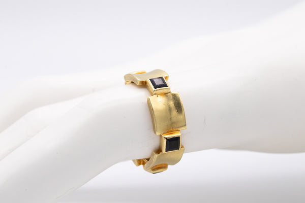 TIFFANY & CO NEW YORK 1950 ETERNITY RING IN 18 KT WITH SAPPHIRES