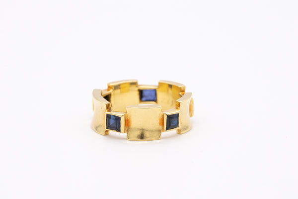 TIFFANY & CO NEW YORK 1950 ETERNITY RING IN 18 KT WITH SAPPHIRES