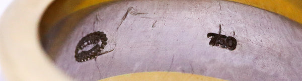 GEORG JENSEN JAN JORGENSEN 18 KT RING WITH MUNSTEINER CUT 4 Ct AMETHYST