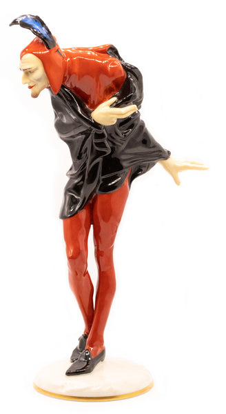 GERMANY HUTSCHENREUTHER 1954 MEPHISTO PORCELAIN FIGURE BY KARL TUTTER