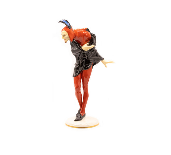 GERMANY HUTSCHENREUTHER 1954 MEPHISTO PORCELAIN FIGURE BY KARL TUTTER