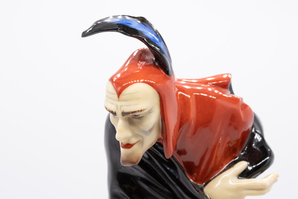 GERMANY HUTSCHENREUTHER 1954 MEPHISTO PORCELAIN FIGURE BY KARL TUTTER