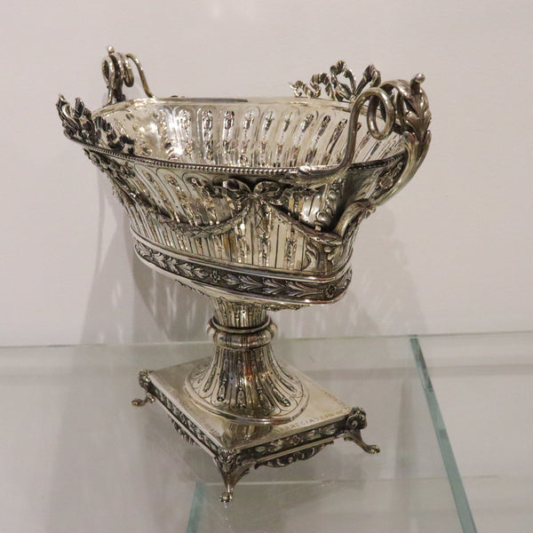 Weinranck And Schmidt Hanau German Empire 1889 Silver Neoclassical Jardinière Center Vase