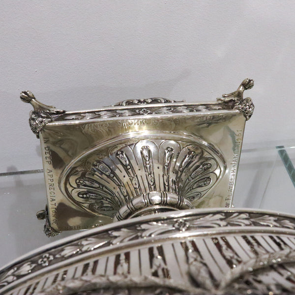 Weinranck And Schmidt Hanau German Empire 1889 Silver Neoclassical Jardinière Center Vase