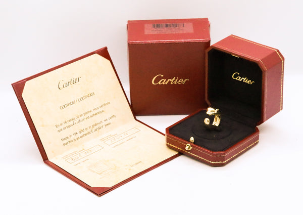 CARTIER PARIS PANTHERE TZAVORITE & ONYX 18 KT RING
