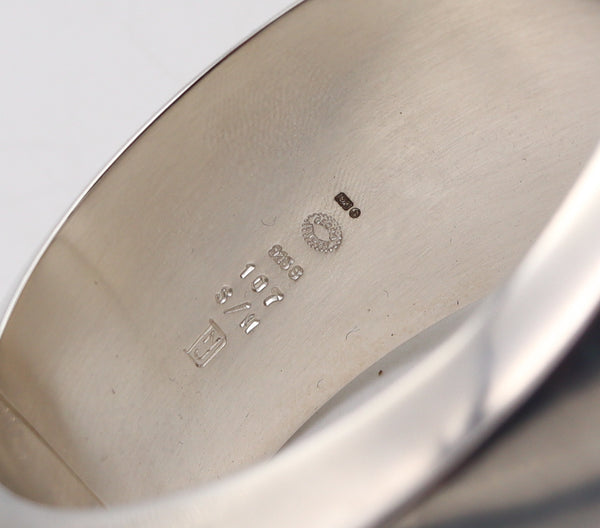 Georg Jensen 1954 By Nanna and Jørgen Ditzel Iconic Bracelet Cuff 107 In 925 Sterling Silver