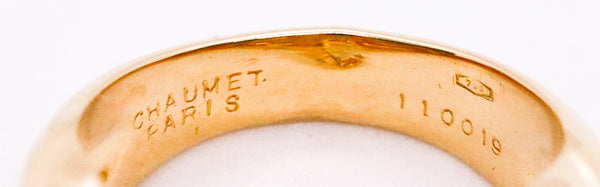 CHAUMET PARIS QUILTED PILLOWED PATTERN 18 KT RING