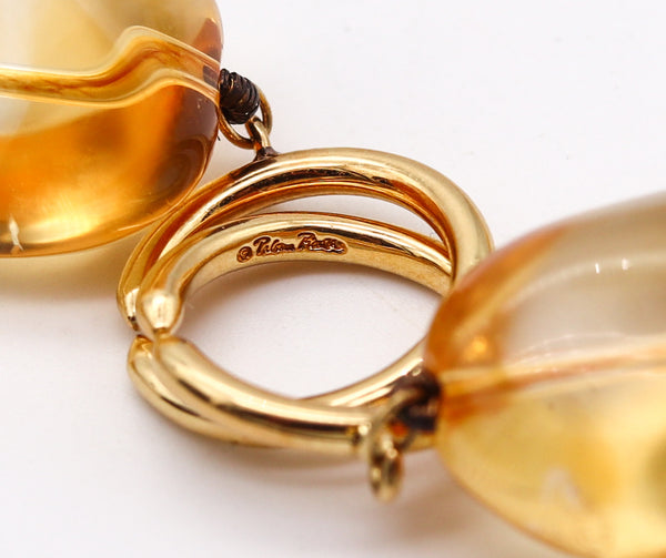 -Tiffany Co. By Paloma Picasso Necklace In 18Kt Gold With 500 Ctw Citrines