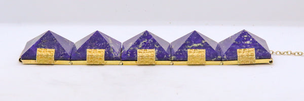 MARC JACOBS RUNWAY 1992 MASSIVE LAPIS LAZULI BRACELET