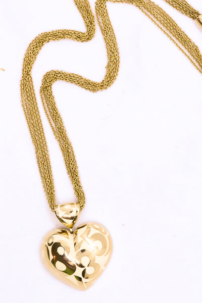FRANCK MULLER 18 KT ENAMEL MULTI CHAIN NECKLACE