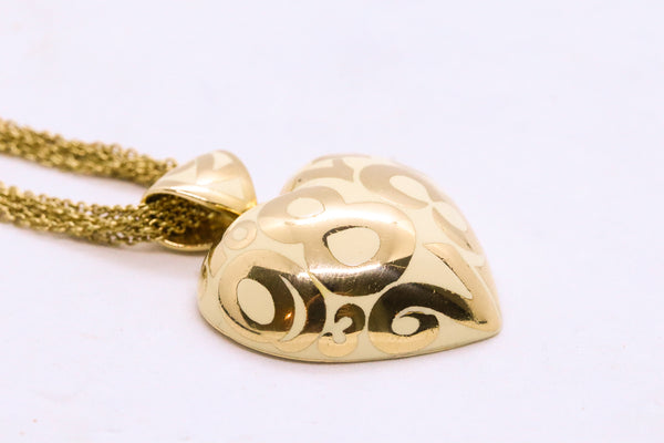 FRANCK MULLER 18 KT ENAMEL MULTI CHAIN NECKLACE