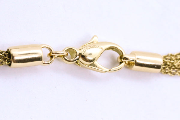 FRANCK MULLER 18 KT ENAMEL MULTI CHAIN NECKLACE