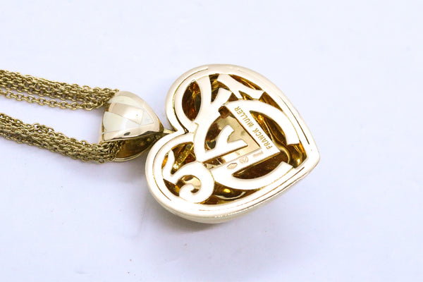 FRANCK MULLER 18 KT ENAMEL MULTI CHAIN NECKLACE
