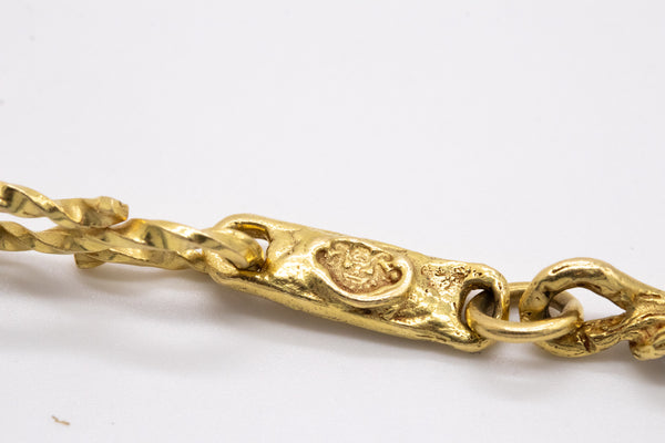 GERMANO, NINO D'ANTONIO 18 KT CHAIN NECKLACE WITH HERCULES MEDALLION