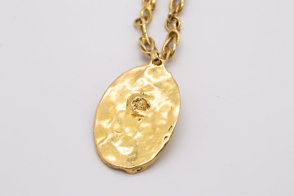 GERMANO, NINO D'ANTONIO 18 KT CHAIN NECKLACE WITH HERCULES MEDALLION