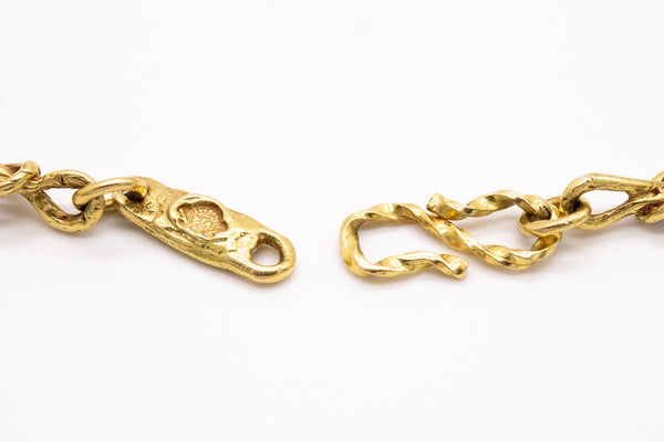 GERMANO, NINO D'ANTONIO 18 KT CHAIN NECKLACE WITH HERCULES MEDALLION