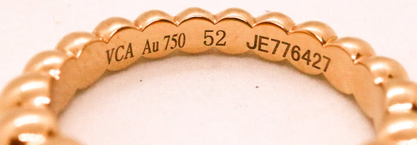 VAN CLEEF & ARPELS VCA PERLEE COLLECTION MALACHITE 18 KT RING