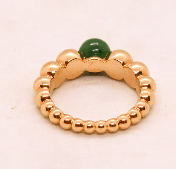 VAN CLEEF & ARPELS VCA PERLEE COLLECTION MALACHITE 18 KT RING