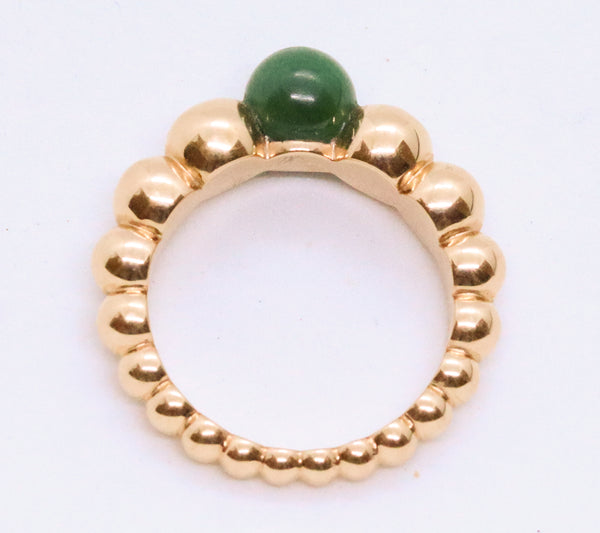 VAN CLEEF & ARPELS VCA PERLEE COLLECTION MALACHITE 18 KT RING
