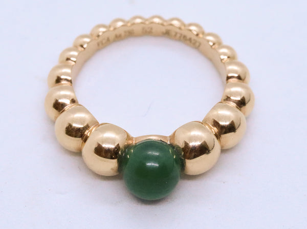 VAN CLEEF & ARPELS VCA PERLEE COLLECTION MALACHITE 18 KT RING