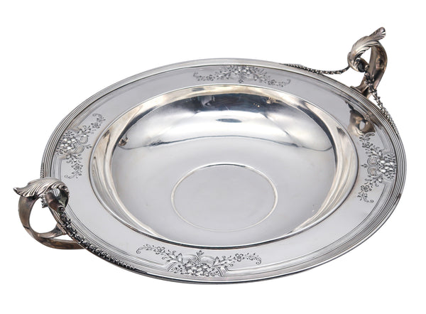 William B. Durgin Co. 1900 Edwardian Neo Classic Center Bowl In .925 Sterling Silver