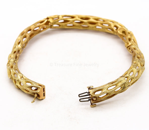 Angela Cummings Studio 1983 Very Rare Organic Necklace In Solid 18Kt Yellow Gold