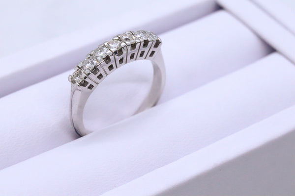 PLATINUM SETTING 7 DIAMONDS VINTAGE RING