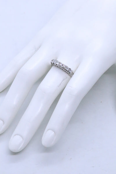PLATINUM SETTING 7 DIAMONDS VINTAGE RING