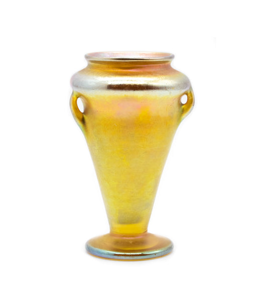 LOETZ AUSTRIA 1900 ART NOVEAU IRIDESCENT GLASS AMPHORA VASE
