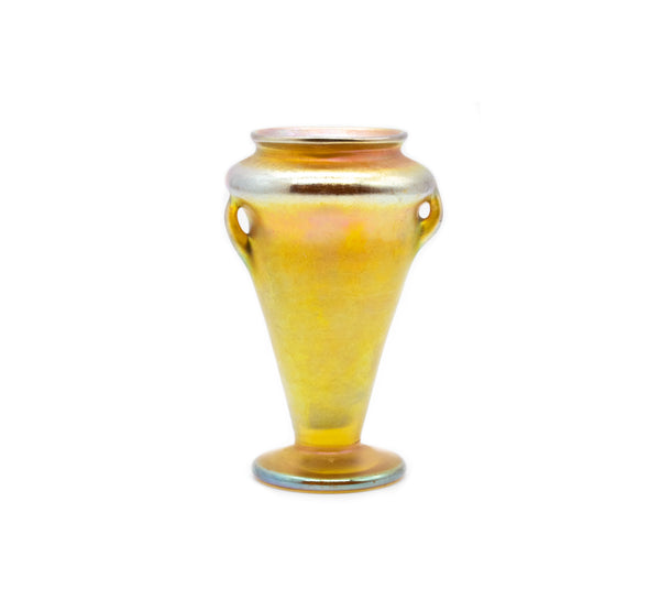 LOETZ AUSTRIA 1900 ART NOVEAU IRIDESCENT GLASS AMPHORA VASE