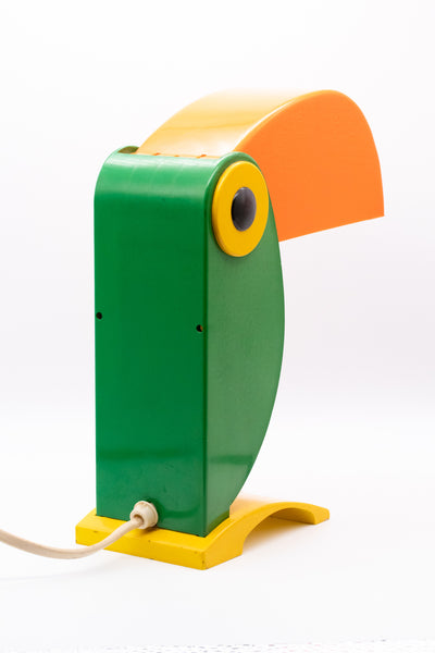 OLD TIMER FERRARI. ITALY 1970 TOUCAN ACRYLIC DESK LAMP