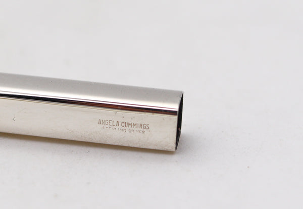 Tiffany Co. 1981 Angela Cummings Aerodynamic Twisted Pen In .925 Sterling Silver