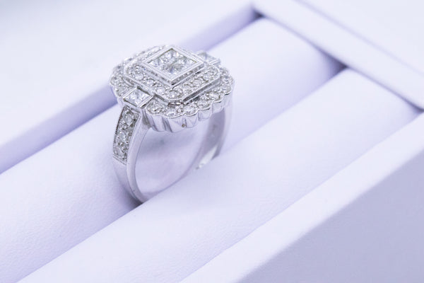 LEVIAN ART DECO STYLE 1.25 CT DIAMONDS RING