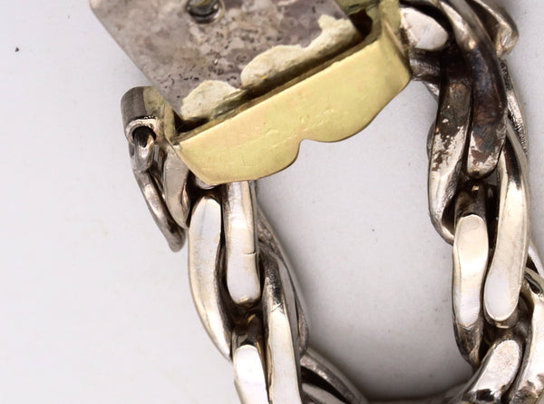 Cartier 1971 London Jacques Cartier Bracelet With Braided Links In 18Kt Yellow & White Gold