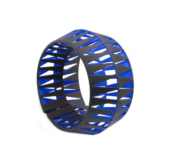 MATTEO ZORZENONI FOR MAISON 203 TRIBU COLLECTION 3D OPTICAL CUFF BRACELET