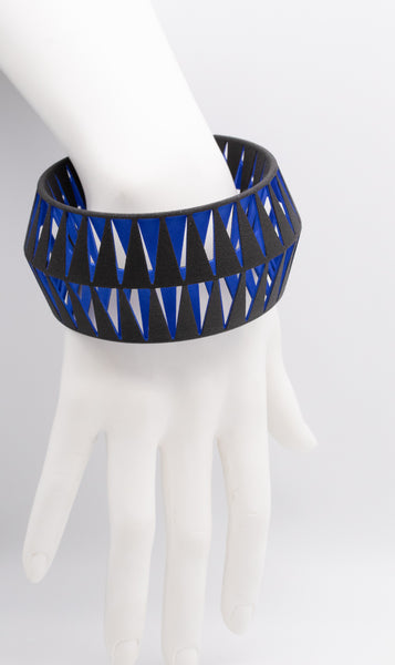 MATTEO ZORZENONI FOR MAISON 203 TRIBU COLLECTION 3D OPTICAL CUFF BRACELET