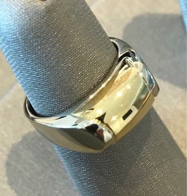 BVLGARI 18 KT TWO TONES GOLD TRONCHETTO UNISEX RING